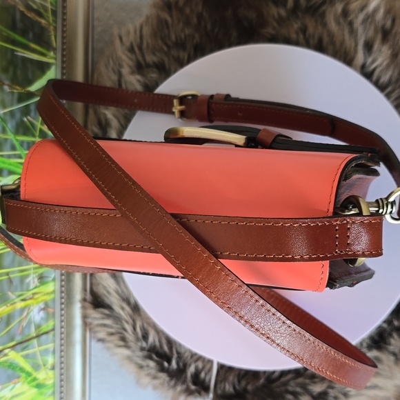 Patricia Nash Coral and Brown Crossbody Bag - Picture 5 of 14